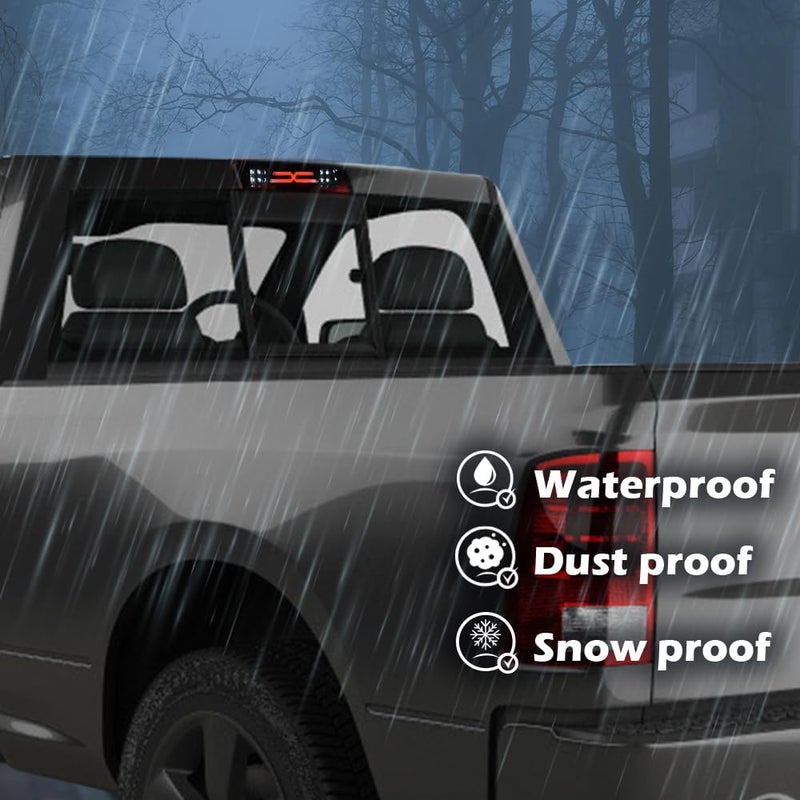 GPLUS LED Bar Third Brake Light Compatible with Dodge Ram 1500 2009-2010/Fit Dodge Ram 2500 3500 2010/Fit Dodge Ram 1500 2500 3500 2011-2017 High Mount Stop Light Smoky Lens Black Housing - Image 3